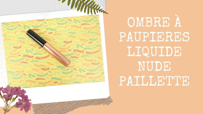 Ombre à paupières liquide nude pailletée